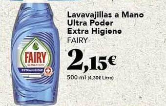 Gadis Lavavajillas A Mano Ultra Poder Extra Higiene Fairy oferta