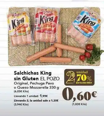 Gadis 2a Unidad 70% Descuento Salchichas King Sin Gluten El Pozo oferta