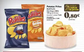 Gadis Patatas Fritas Ruffles Hot Dog O Bbq oferta