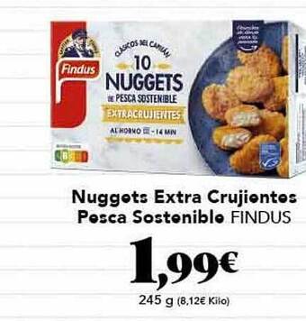Gadis Nuggets Extra Crujientes Pesca Sostenible Findus oferta