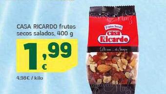 HiperDino Casa Ricardo Frutos Secos Salados oferta