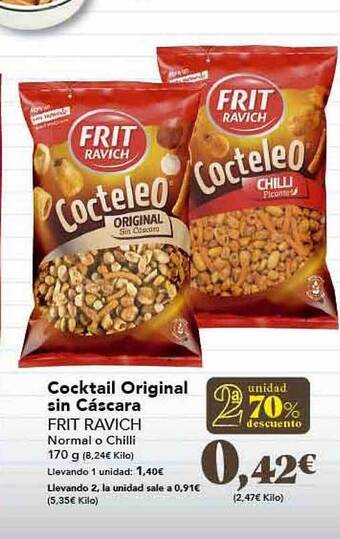 Gadis Cocktail Original Sin Cáscara Frit Ravich oferta