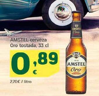 HiperDino Amstel Cerveza Oro Tostada oferta