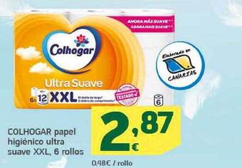 HiperDino Colhogar Papel Higiénico Ultra Suave Xxl oferta