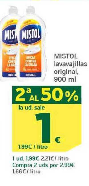 HiperDino Mistol Lavavajillas Original oferta