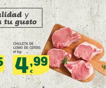 HiperDino Chuleta De Lomo De Cerdo oferta