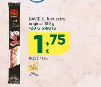 HiperDino Navidul Fuet Extra Original oferta