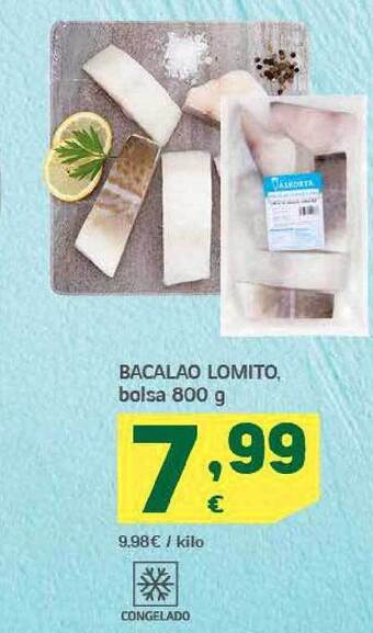 HiperDino Bacalao Lomito oferta