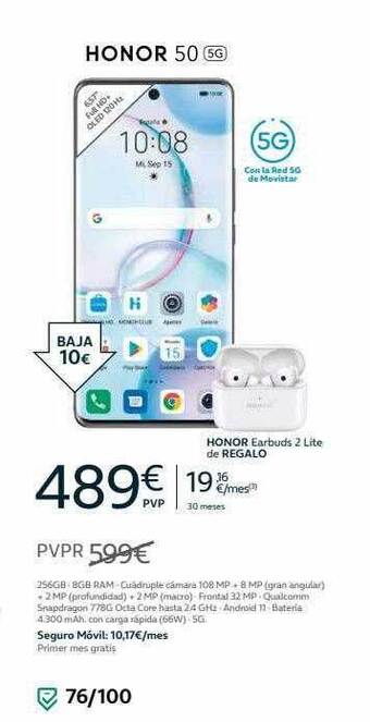 Movistar Honor 50 5g oferta
