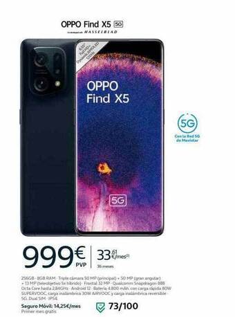 Movistar Oppo Find X5 5g oferta