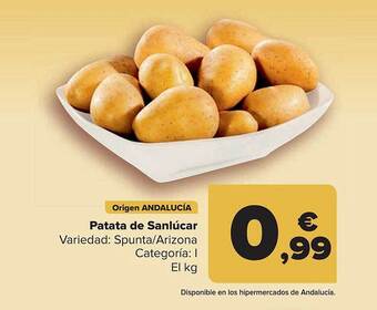 Carrefour Patata De Sanlúcar oferta