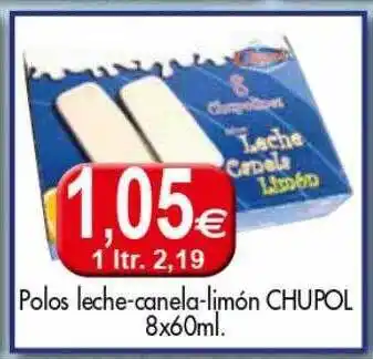 Congelados Copos Polos Leche-canela-limon Chupol oferta
