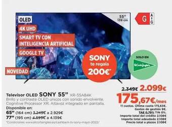 El Corte Inglés Televisor Oled Sony 55 oferta