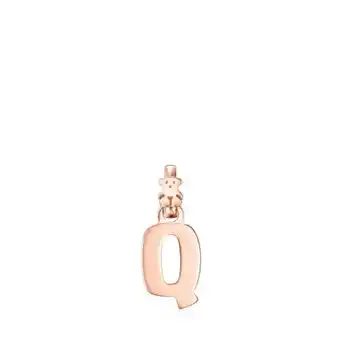 Tous Colgante letra q de plata vermeil rosa alphabet oferta