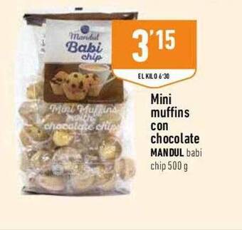 Supermercados Deza Mini Muffins Con Chocolate Mandul oferta