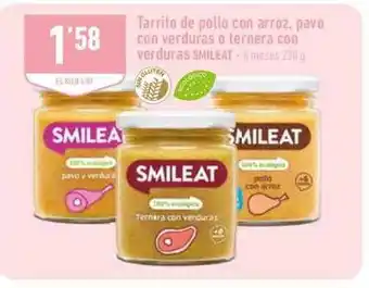 Supermercados Deza Tarrtio De Pollo Con Arroz Pavo Con Verduras O Ternera Con Verduras Smileat oferta