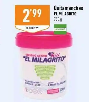 Supermercados Deza Quitamanchas El Milagrito oferta