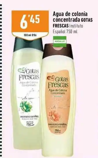 Supermercados Deza Agua De Colonia Concentrado Gotas Frescas oferta