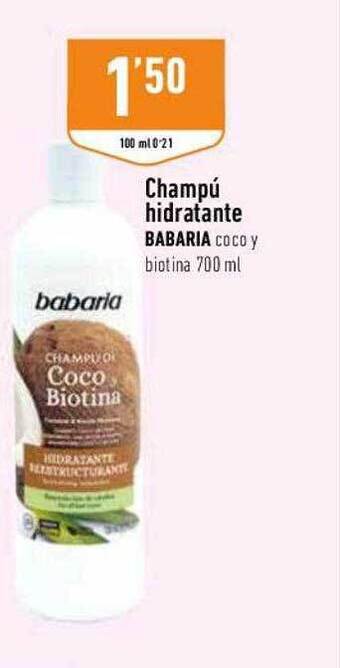 Supermercados Deza Champú Hidratante Babaria oferta