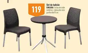Supermercados Deza Set De Balcón Chelsea oferta