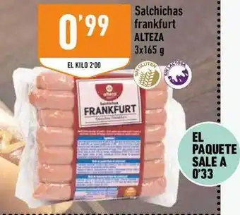 Supermercados Deza Salchichas Frankfrut Alteza oferta