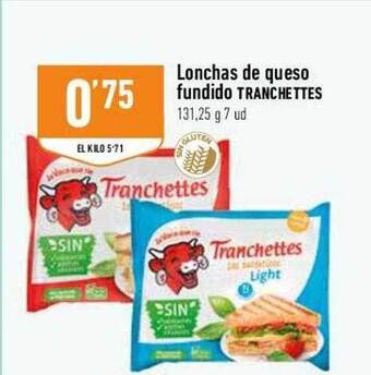 Supermercados Deza Lonchas De Queso Fundido Tranchettes oferta