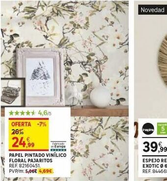 Leroy Merlin Papel pintado oferta