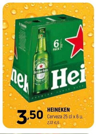 Coviran Heineken Cerveza 25 cl x 6 u oferta