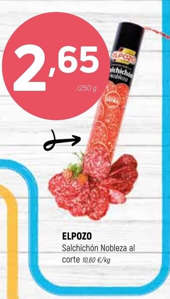 Coviran El Pozo Salchichón Nobleza al corte oferta