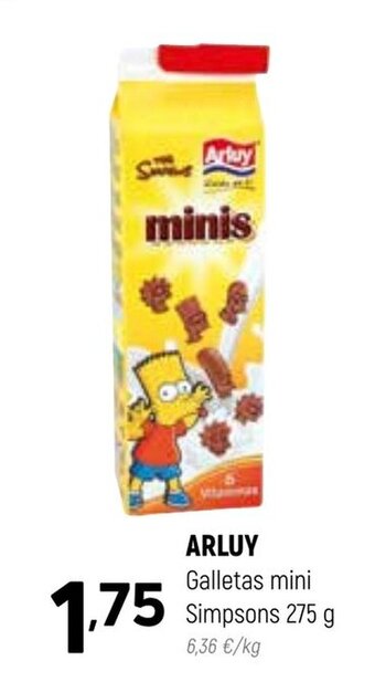Coviran Arluy Galletas mini Simpsons 275 g oferta