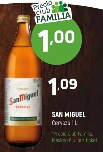 Coviran San Miguel Cerveza 1 L oferta