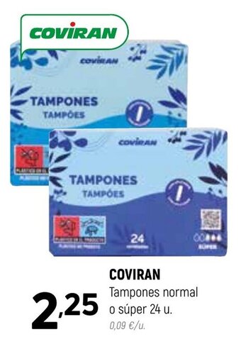 Coviran Coviran Tampones normal o súper 24 u. oferta