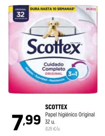 Coviran Scottex Papel higiénico Original 32 u. oferta