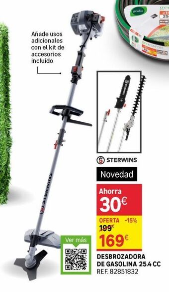 Leroy Merlin Desbrozadora de gasolina 25.4 cc oferta