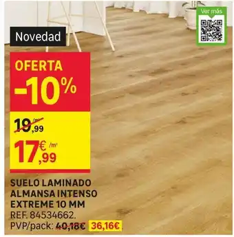 Leroy Merlin Suelo laminado almansa intenso extreme 10 mm oferta