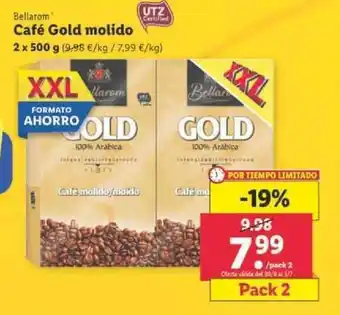 Lidl Bellarom Café Gold Molido 2 x 500 g oferta