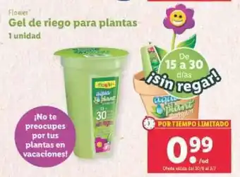 Lidl Flower Gel de riego para plantas 1 unidad oferta