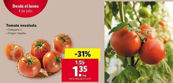 Lidl Tomate ensalada oferta