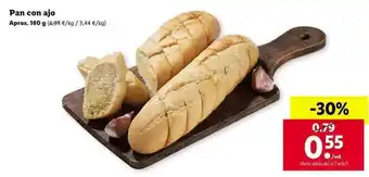Lidl Pan con ajo 160g oferta