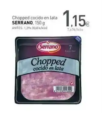 Condis Serrano Chopped Cocido En Lata 150g oferta
