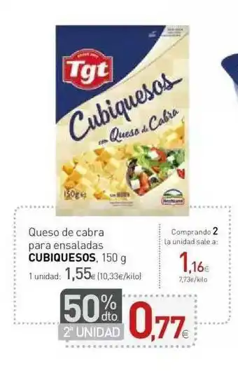 Condis Cubiquesos Queso De Cabra Para Ensaladas 150g oferta