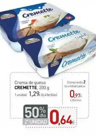 Condis Cremette Crema De Queso 200g oferta