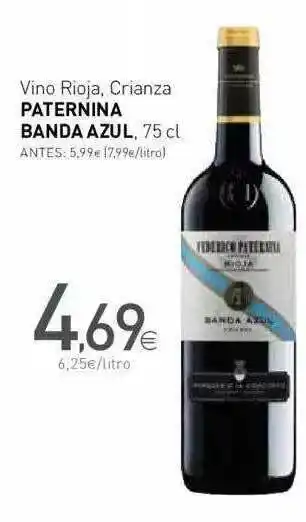 Condis Paternina Banda Azul Vino Rioja Crianza 75cl oferta