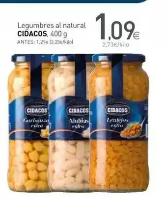 Condis Cidacos Legumbres Al Natural 400g oferta