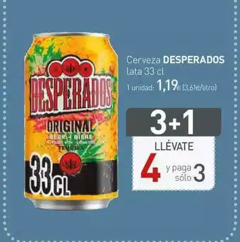 Condis Desperados Cerveza 33cl oferta