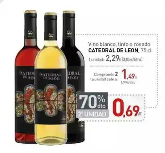 Condis Catedral De Leon Vino Blanco Tinto O Rosado 75cl oferta