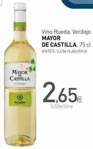 Condis Mayor De Castilla Vino Rueda Verdejo 75cl oferta