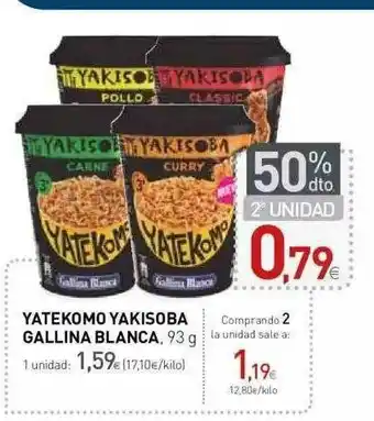 Condis Yatekomo Yakisoba Gallina Blanca 93g oferta