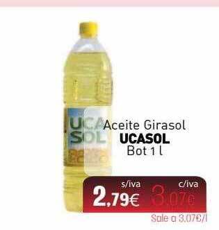 Cuevas Cash Aceite Girasol Ucasol oferta