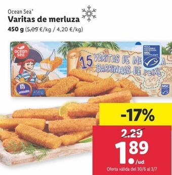 Lidl Varitas de merluza oferta